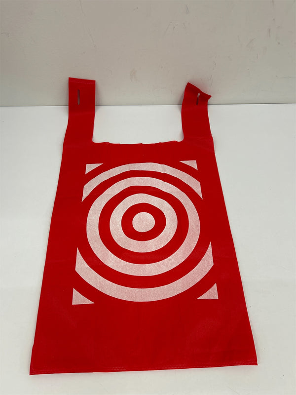 Red with White Target Store Reusable Shopping Bag / Tote Washable, LARGE SIZE