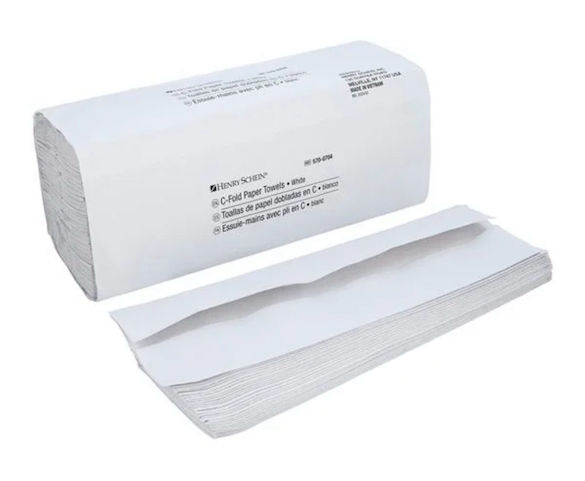 Henry Schein Multifold Paper Towels, White, 500 Towels
