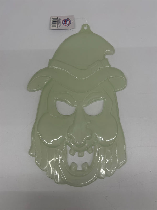 Glow in the Dark Hanging Witch Head  Face Halloween