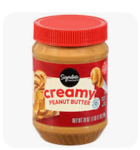 Signature Creamy peanut Butter 28 oz EXP: 6/2026