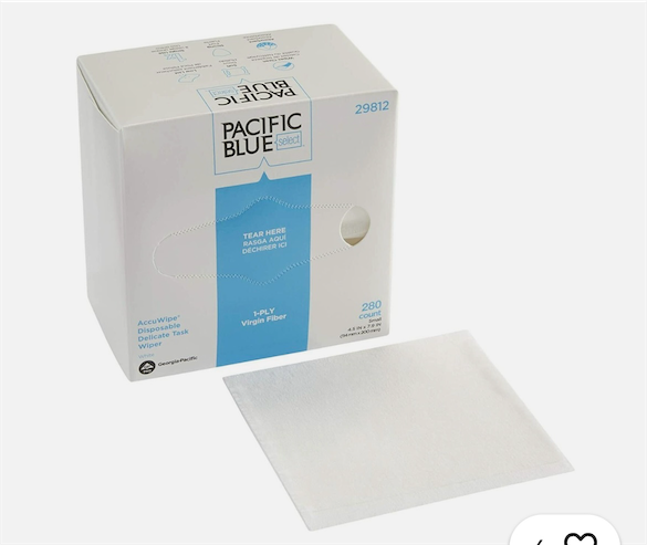 1-Pack* Georgia Pacific Blue AccuWipe 4.5"x7.9" Delicate Task 280 Wipers 29812