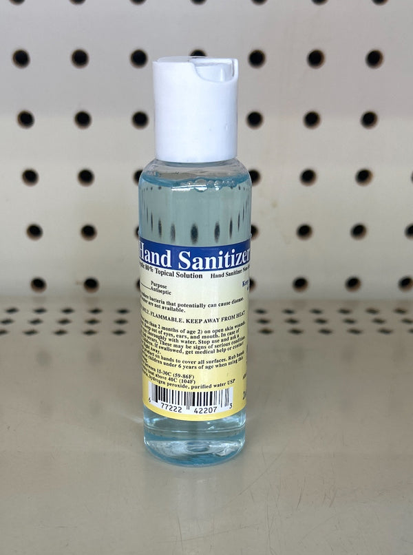 Hand sanitizer Alcohol antiseptic 80% topical solution 2oz (59)