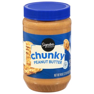 Signature Select, Peanut Butter Chunky, 40 Ounce .EXP: 4/2026