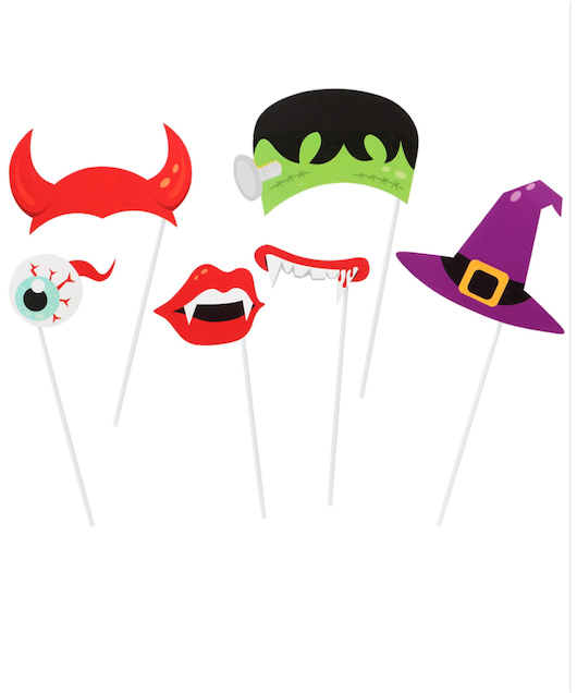 Set 6 Accesorios para Photocall Halloween