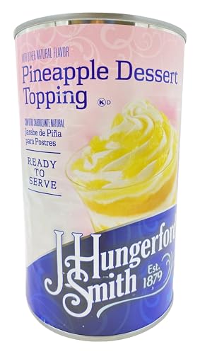 J Hungerford Smith Pineapple Dessert Topping | Ready To Serve | Kosher | 3.lb
