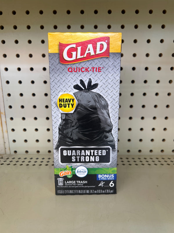 Glad large trash quick-tie Bages CT 6