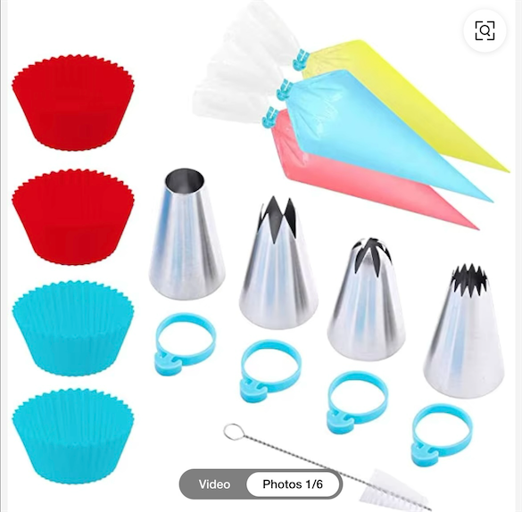 Stainless Steel Decorating Icing Tips Baking Cups Cake Decorating Tips Cake Fans Piping Bags and Tips Set