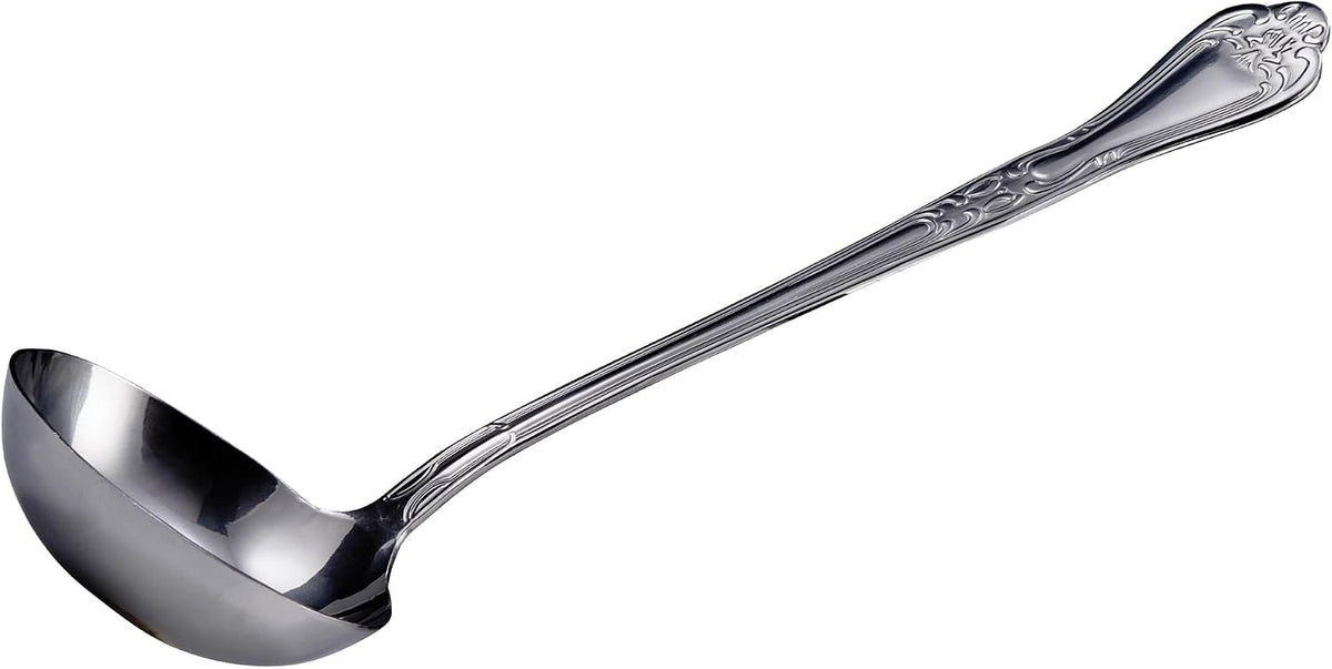 Winco 8 oz Heavy-Duty Gravy Ladle, Steel