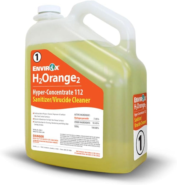 H2Orange2 112 Sanitizer & Virucide Cleaner 1 Gallon Bottles