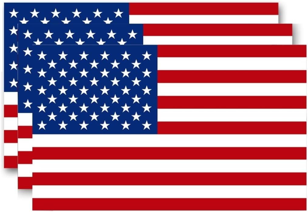 Reflective American Flag Stickers  13x8 Inches - Durable & Waterproof Decals for Vehicles & Personal Items，Car Bumper/Truck/Motorcycle/Helmet/Laptop/Window/Water Bottle/Mail Box
