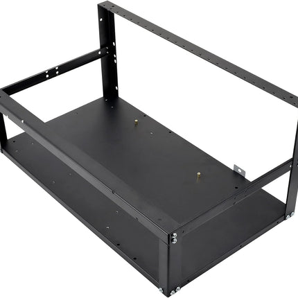 Mining Rig Frame - 6/8 GPU Steel Open Mining Bitcoin Computer Case Rack for Crypto Coin Currency Bitcoin Mining ETH/ETC/ZEC Ether Accessories Tools - Frame Only, Fans & GPU is not Included