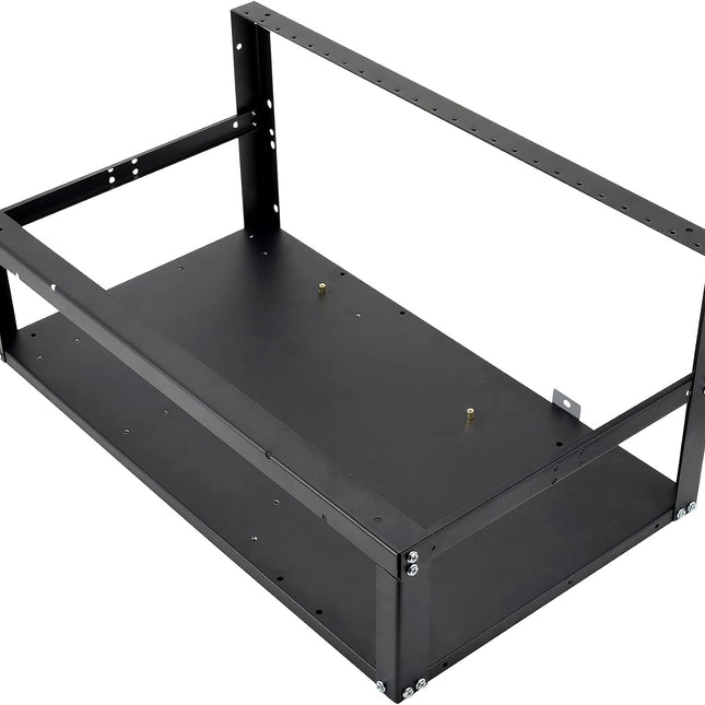 Mining Rig Frame - 6/8 GPU Steel Open Mining Bitcoin Computer Case Rack for Crypto Coin Currency Bitcoin Mining ETH/ETC/ZEC Ether Accessories Tools - Frame Only, Fans & GPU is not Included