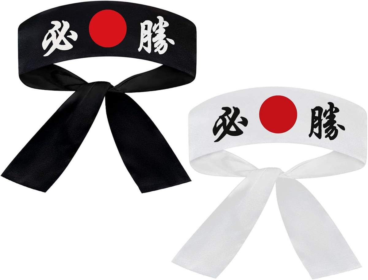 Sunrise Kitchen Supply Japanese Sushi Chef Hachimaki Karate Headband 32Piece