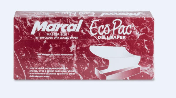Marcal Co.-6109 Deli Wrap Interfolded Wax Paper/Dry Waxed Food Liner Master Size 15" x 10¾", 500 Sheets