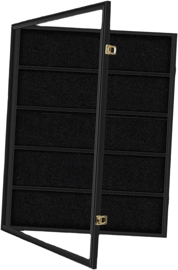 Simhoa Sports Card Display Case, Wall Cabinet for Collectible Cards, Secure Storage Solution, Vertical