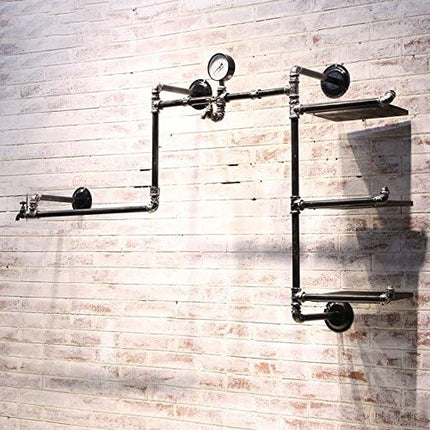 Industrial pipe clothing rack industrial pipe hung clothing rack clothing display rack The clothes store display rack wall-mounted clothing display rack
