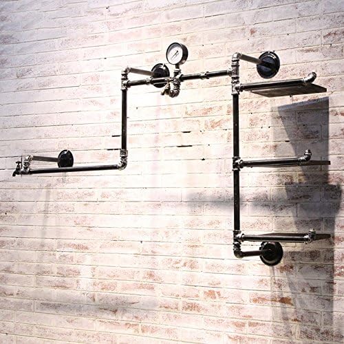 Industrial pipe clothing rack industrial pipe hung clothing rack clothing display rack The clothes store display rack wall-mounted clothing display rack