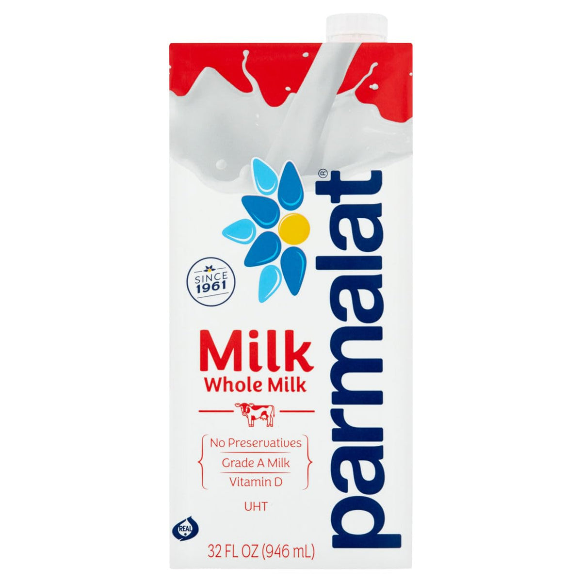 Parmalat, Whole Ultra High Temperature Milk, 32 Fl Oz