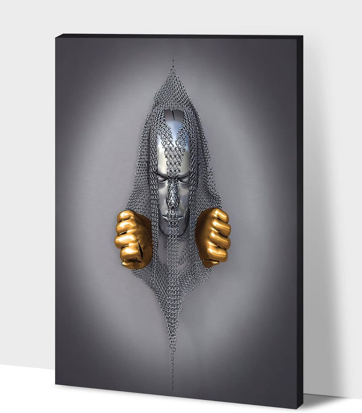 GUTTATY 3D Metal Effect Canvas Wall Art