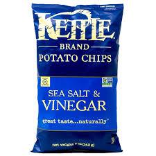 Kettle Chips Potato Sea Salt Vinegar Gluten Free 5 oz ...