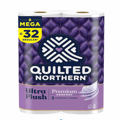 Quilted Northern Ultra Plush Toilet Paper Mega Rolls, 8 ct