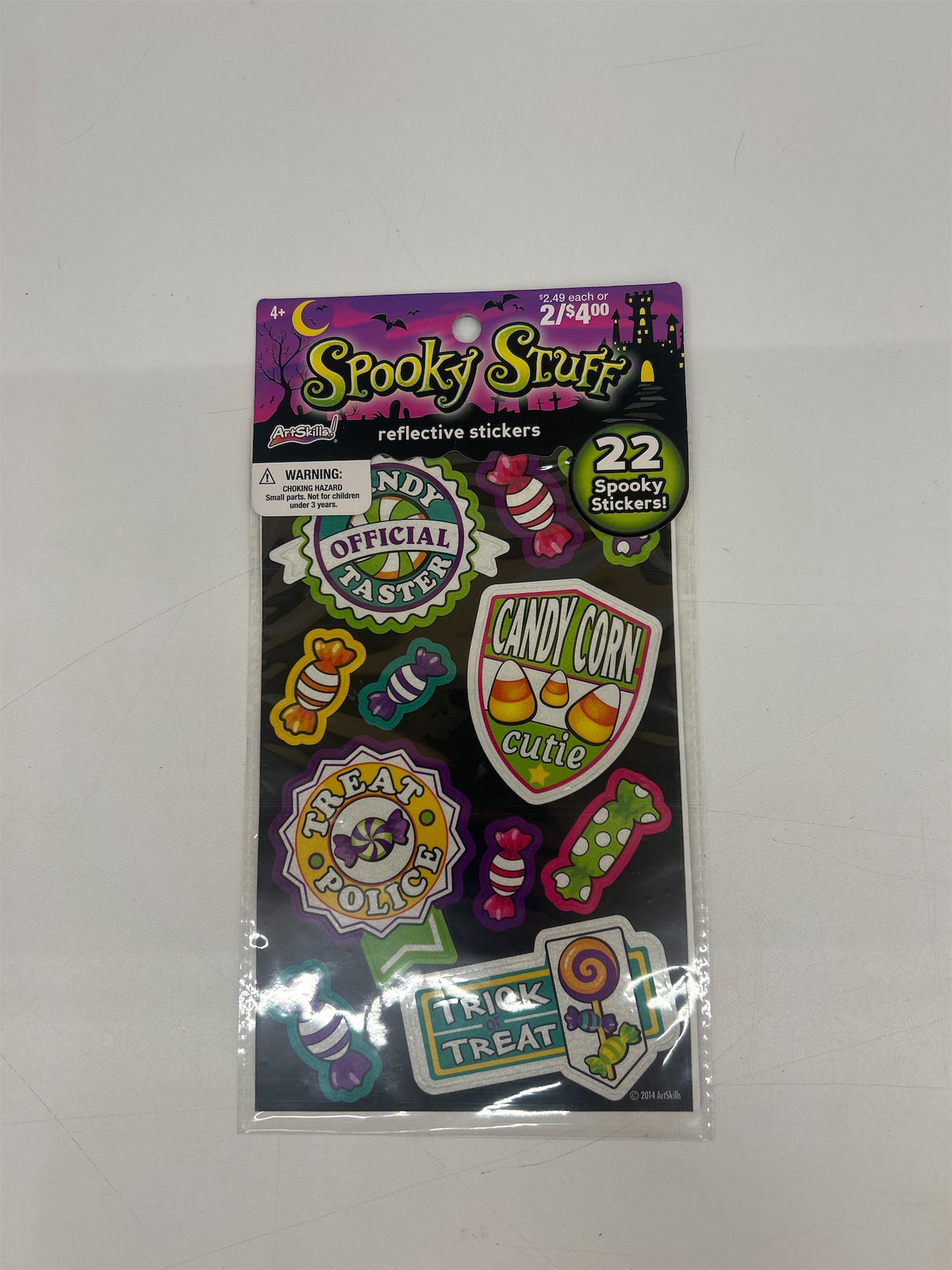 Spooky stuff reflective stickers