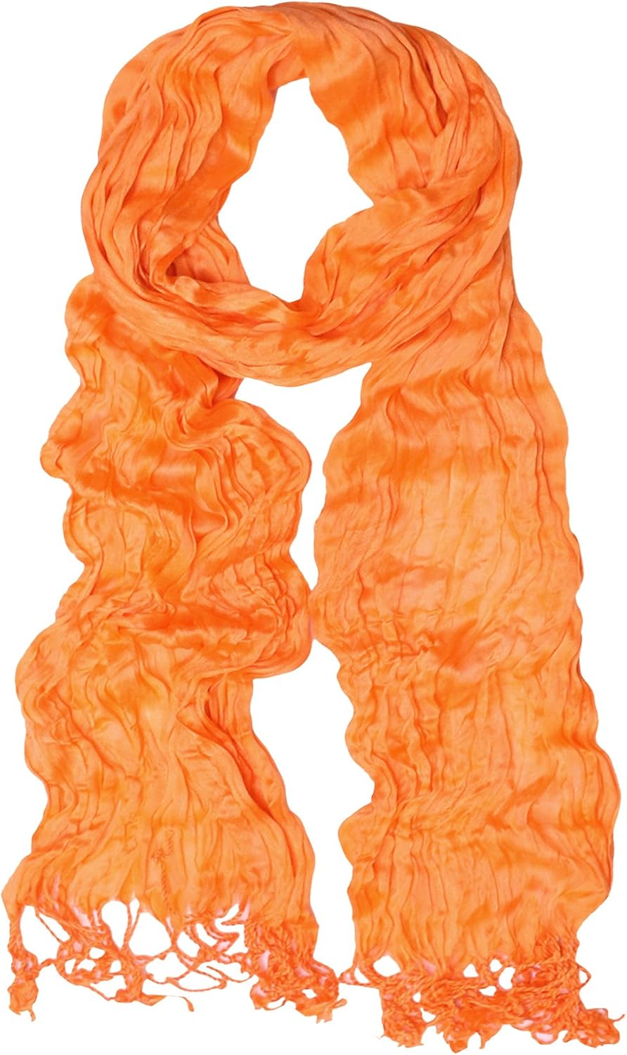 KMystic Solid Plain Lightweight Wrinkled Scarf