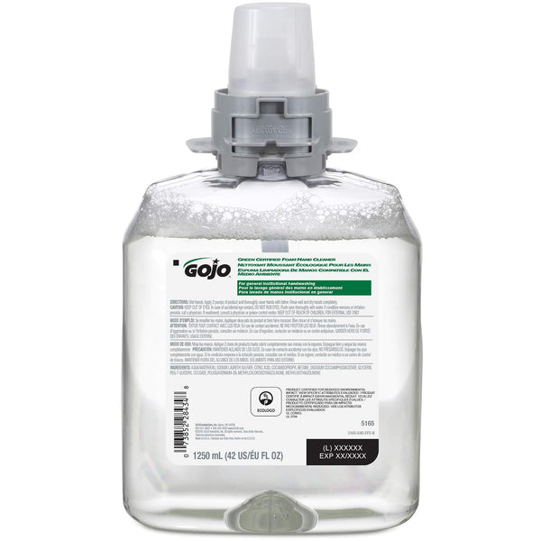 GOJO FMX-1 Foam Soap Refill, Fragrance Free, 1 ct x 1250 mL - 5165-04