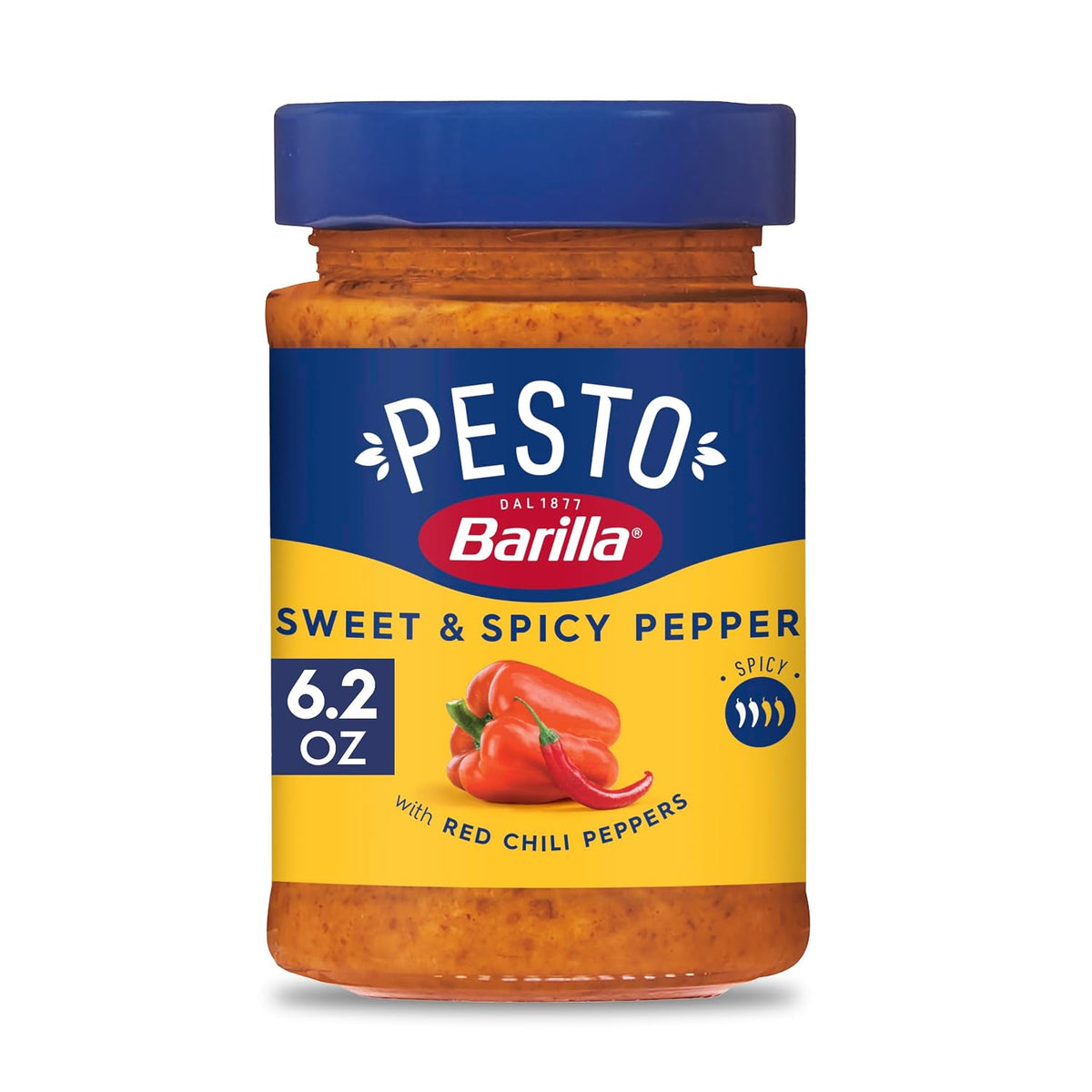 Barilla Sweet & Spicy Pepper Pesto, 6.2oz. (Pasta Sauce & Spread) RXP: 6/2026