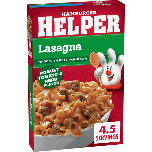 Hamburger Helper Lasagna Pasta Meal (6.9 oz )No Artificial Flavors, Ready in 3 Easy Steps, Quick Meals for Midweek Dinners, Busy Evenings & Families On-the-Go . RXP: 8/2026