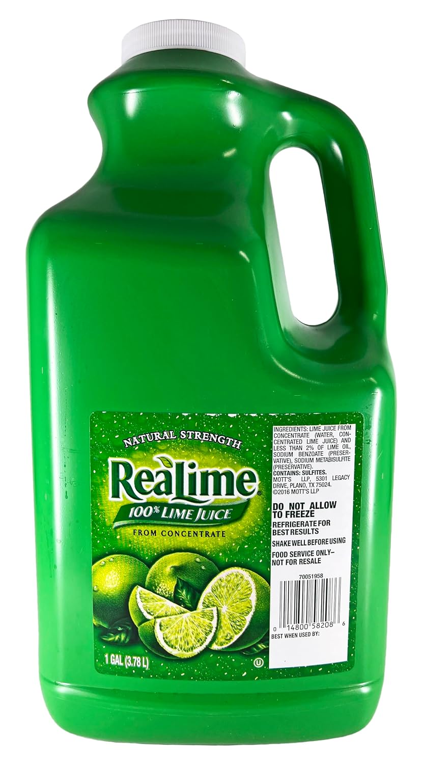 Real Lime Juice (1 Gallon) 100% Lime Juice EXP: 8/2027