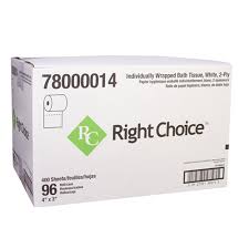 Right Choice® 2-Ply Standard Bath Tissue 96/400/Case – Right ...