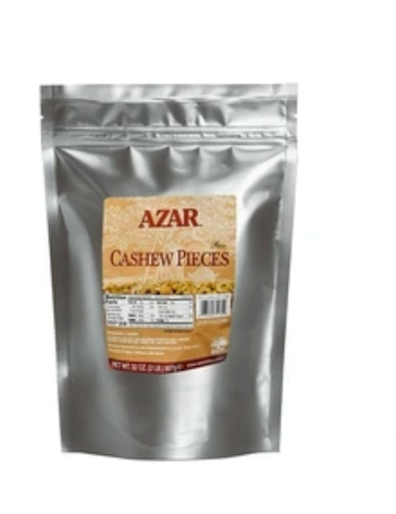 Azar Raw Cashew Pieces, 2 Pounds