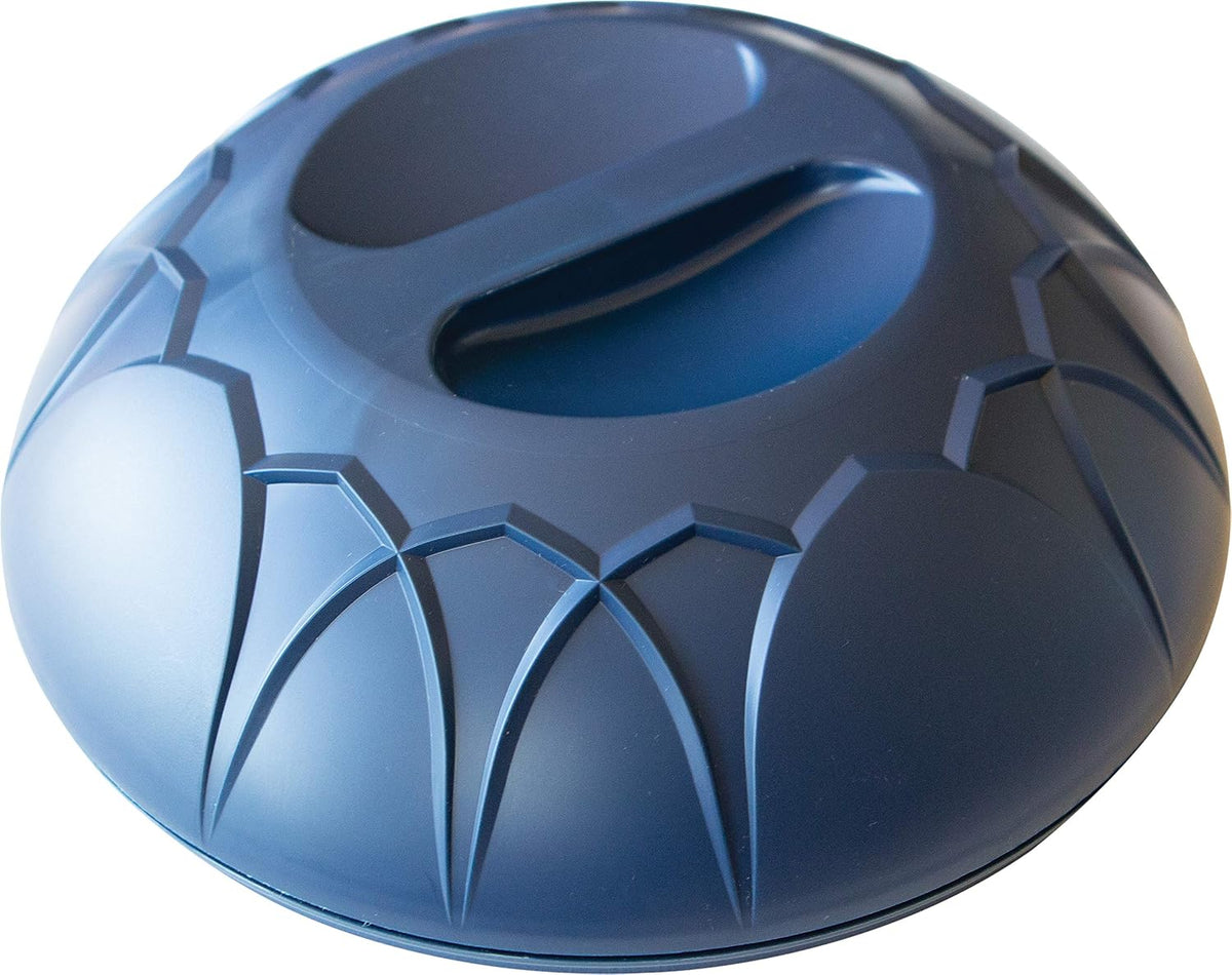 DINEX DX540050 Fenwick Collection Insulated Plate Dome Cover, 2.88" Height, 10" Width, 10" Length, Urethane Foam, Midnight Blue