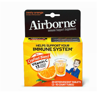 Airborne Immune Support Gummies Zesty Orange (10 ct x 2 ct)