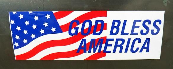 10 New GOD BLESS AMERICA Bumper Stickers Free US Shipping