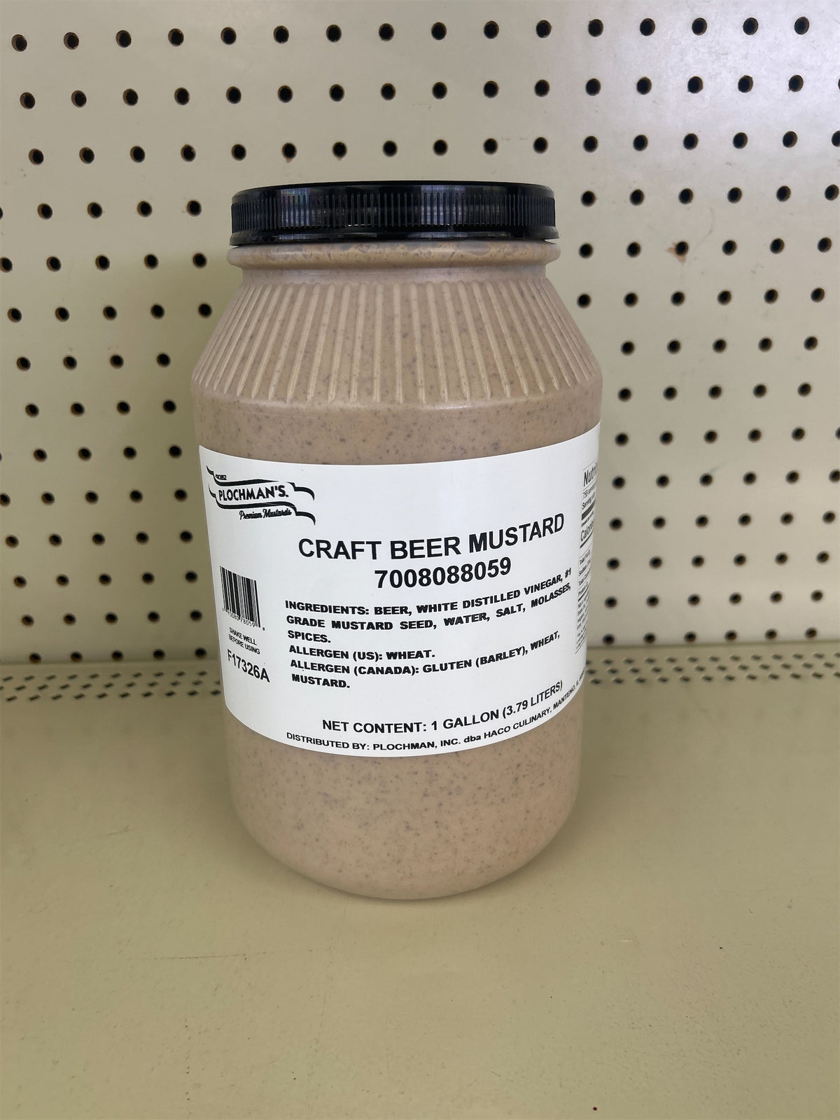 Plochman’s craft Beer mustard 1 Gallon
