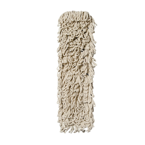 Bristles Dust Mop 36X5 IN White Synthetic Fiber 4PLY Loop End Disposable 1/Each