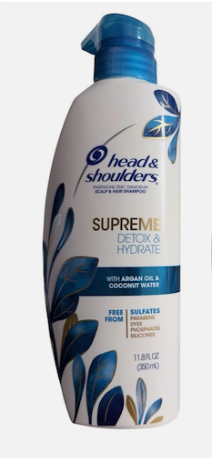 Head & Shoulders Supreme Detox & Hydrate Shampoo 11.8 oz Argan Oil Ex 5:2026