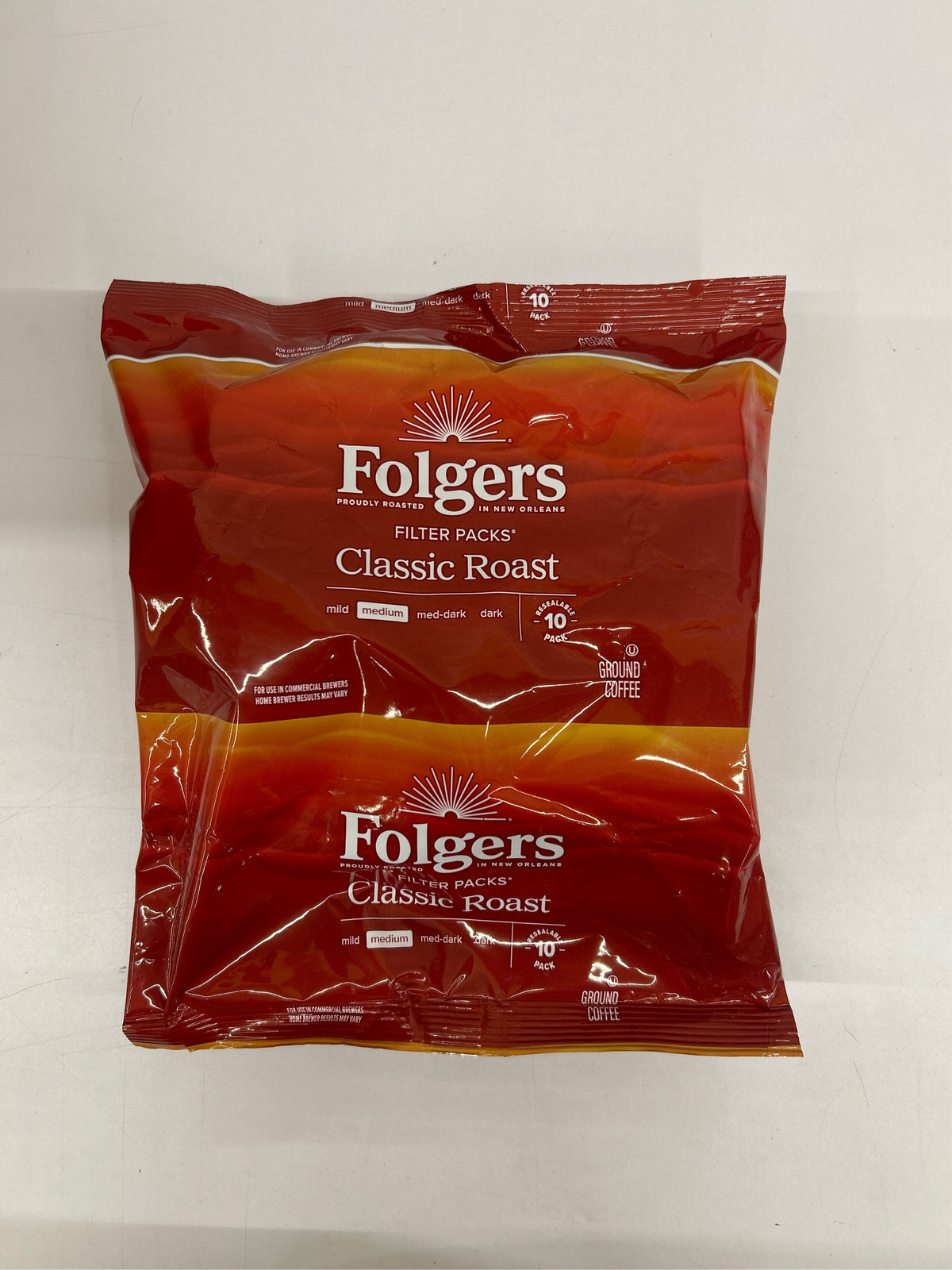 Folgers Classic Roast 10 pack. EXP: 4/2027