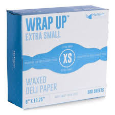 McNairn 6" x 10 3/4" Wrap Up X-Small Interfolded Deli Sheets