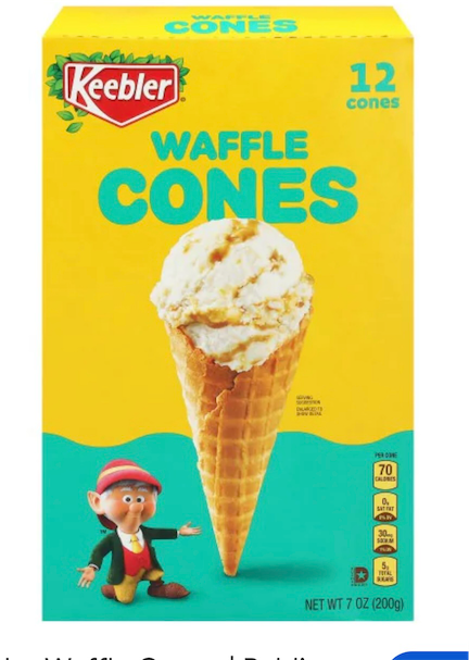 Keebler Waffle Cones 7 OZ
