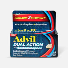 Advil Dual Action Coated Tablets, Acetaminophen + Ibuprofen ...