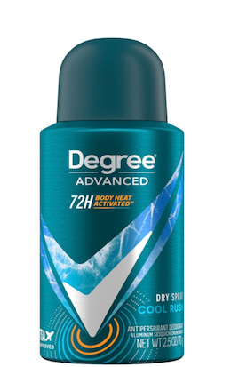 Degree Men Cool Rush Antiperspirant Deodorant Dry Spray, 2.5 oz