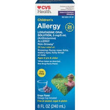 CVS Children's 24HR Non-Drowsy Allergy Dye Free Loratadine ...