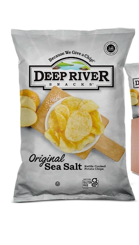 Deep River Original Sea Salt Kettle Cooked Potato Chips, 2 oz