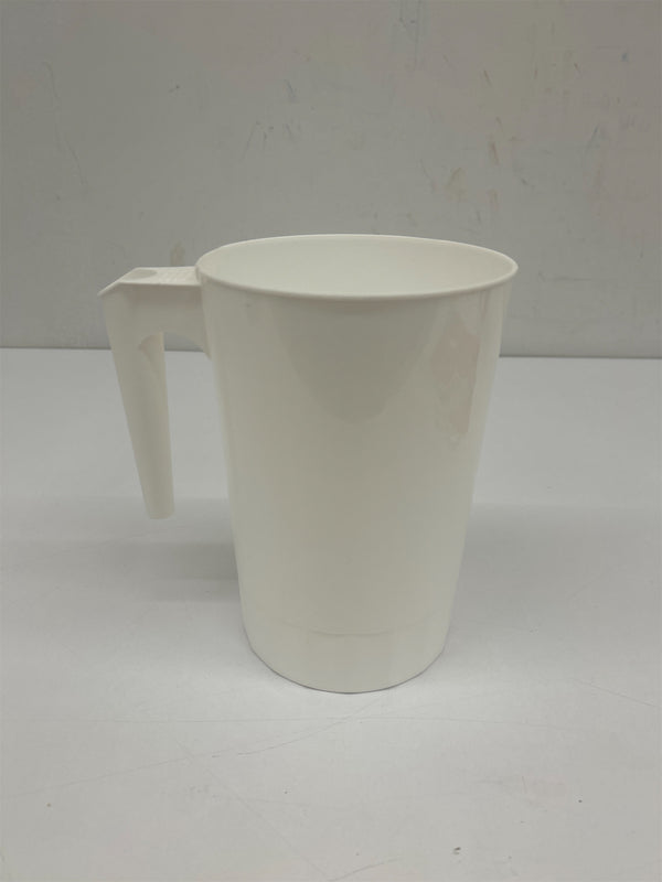 Pitcher white plastic