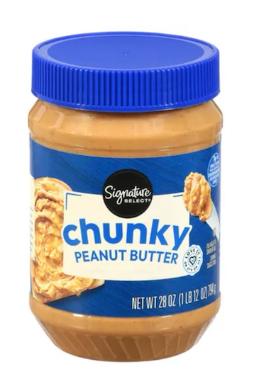 Signature SELECT Peanut Butter Chunky - 28 Oz . EXP: 5/2026