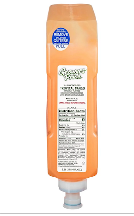 Growers Pride Shelf Stable Mango Flavored Water-3.5 Liter . EXP: 9/2026