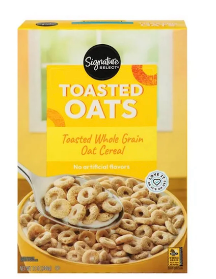 Signature S Toasted Oats Cereal Crunchy 12 oz . EXP: 10/2025